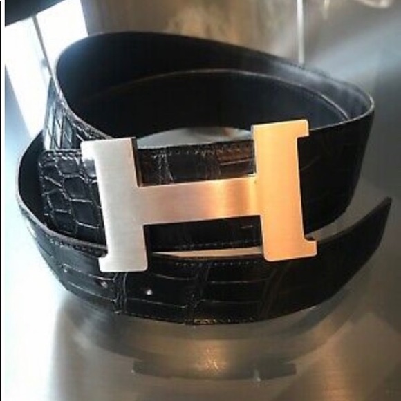 hermes alligator belt